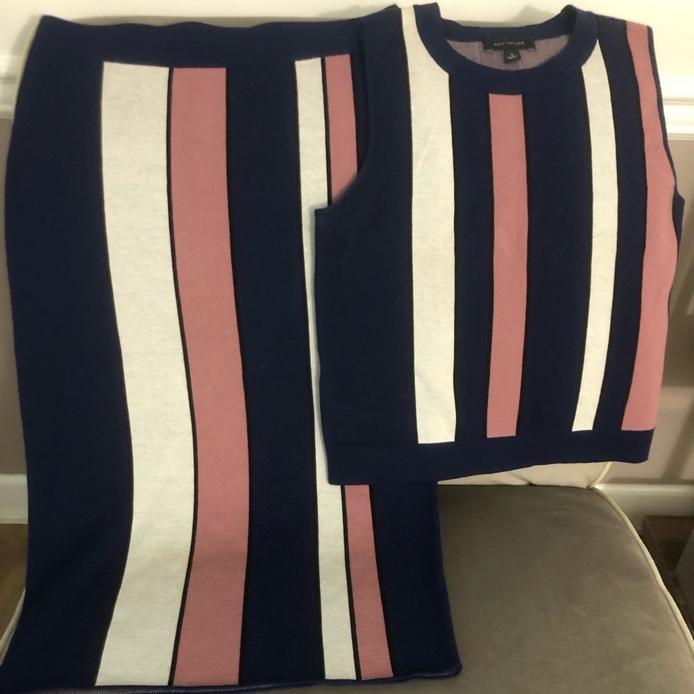 Ann Taylor Knit Pencil Skirt Set